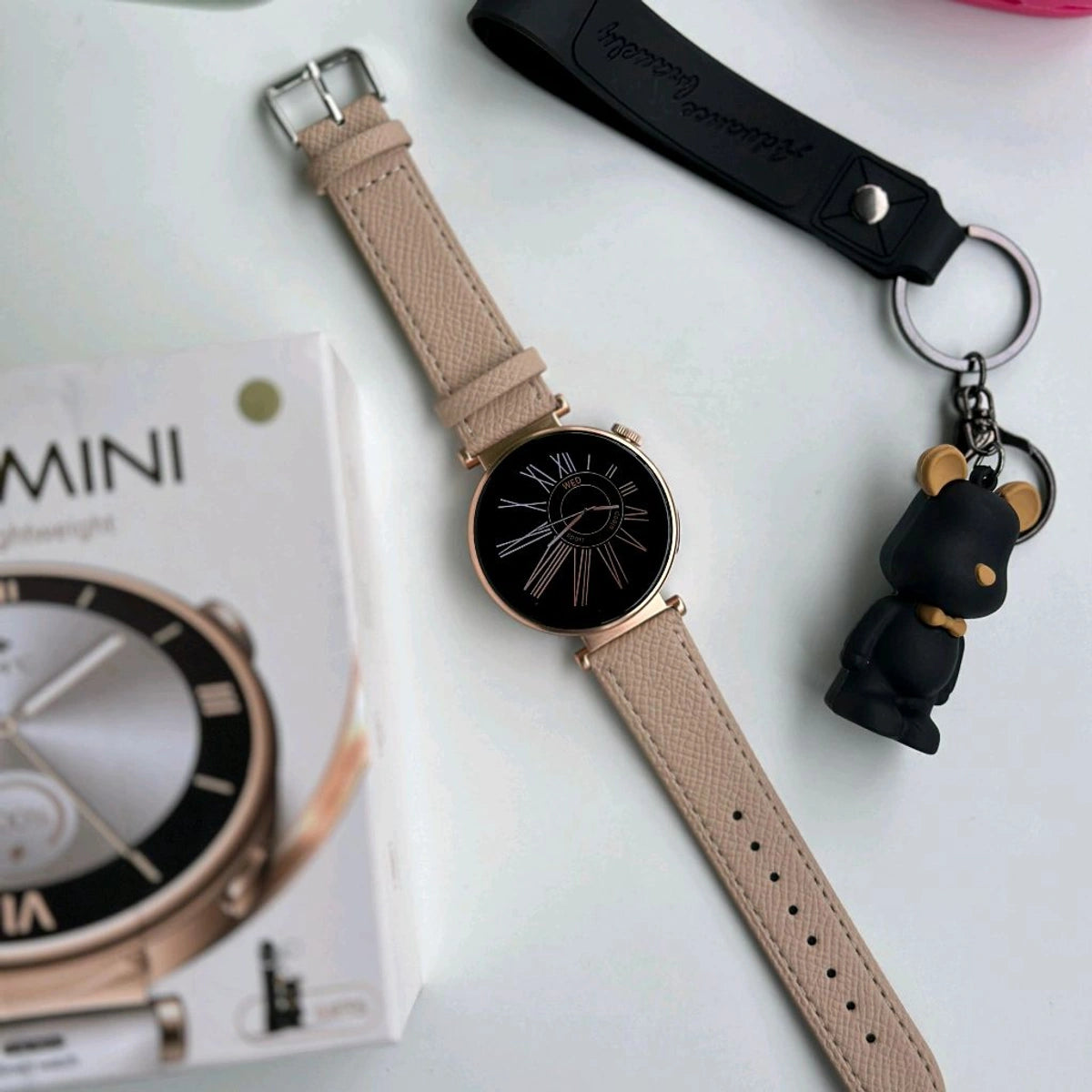 GT4 mini Smart Watch Heart Rate 1.27inch Screen BT Call Wireless Charging