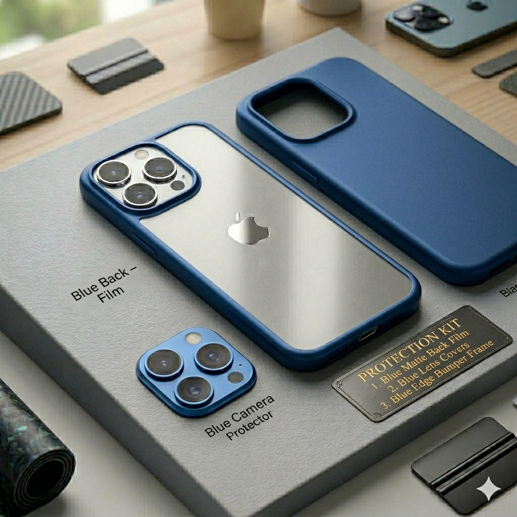 Combo of 3 - Phone Cover + Camera Lens Protector + Converting Sheet