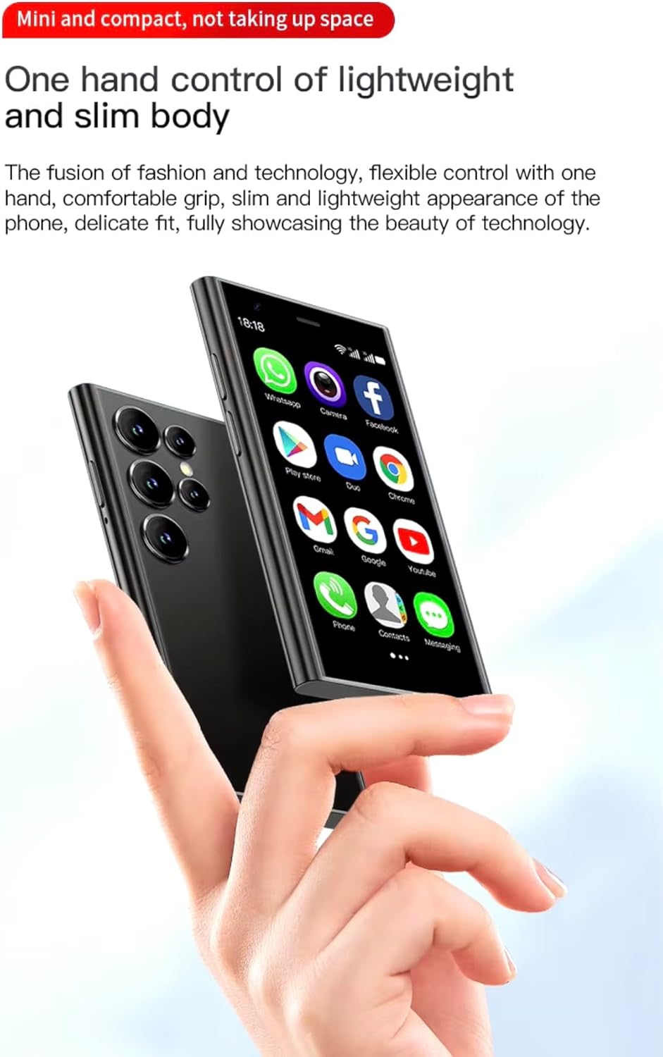 Mini S26 Ultra 3.9 inch 6GB RAM paired with 64GB storage