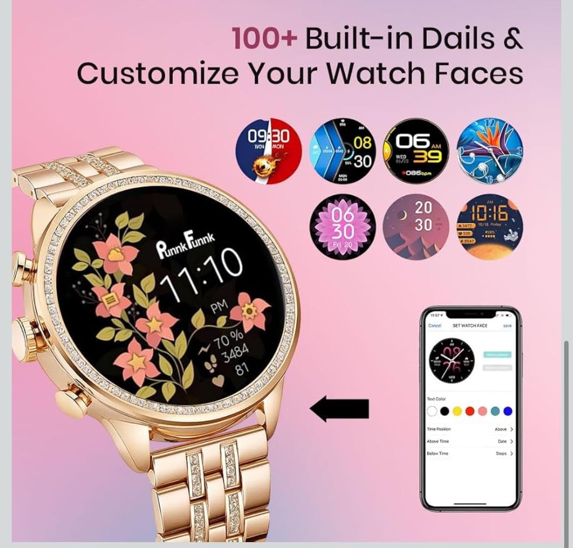 GEN 9 Smart Watch with Metal and Silicone Strap