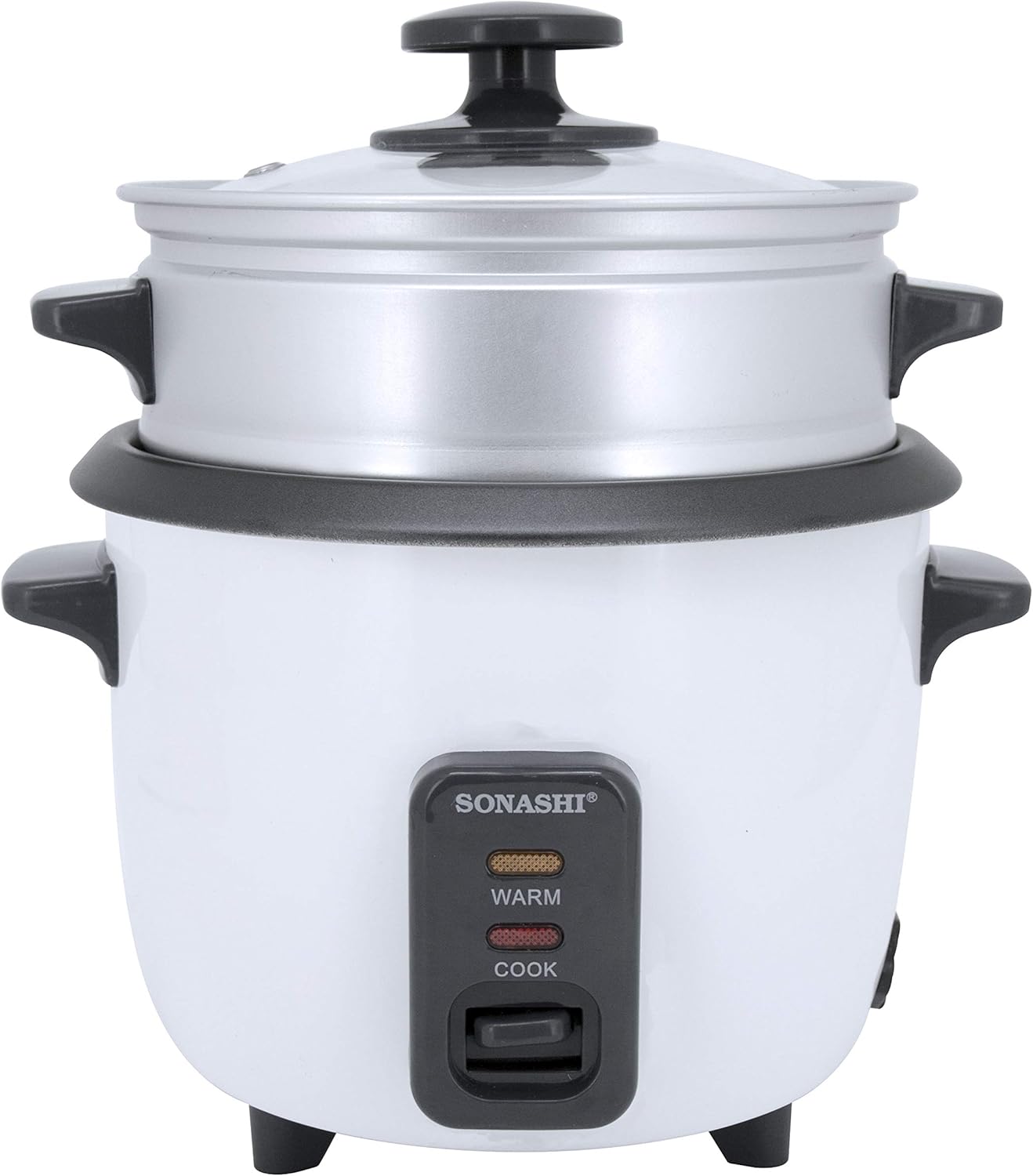0.6L Rice Cooker with Steamer Non-Sticky