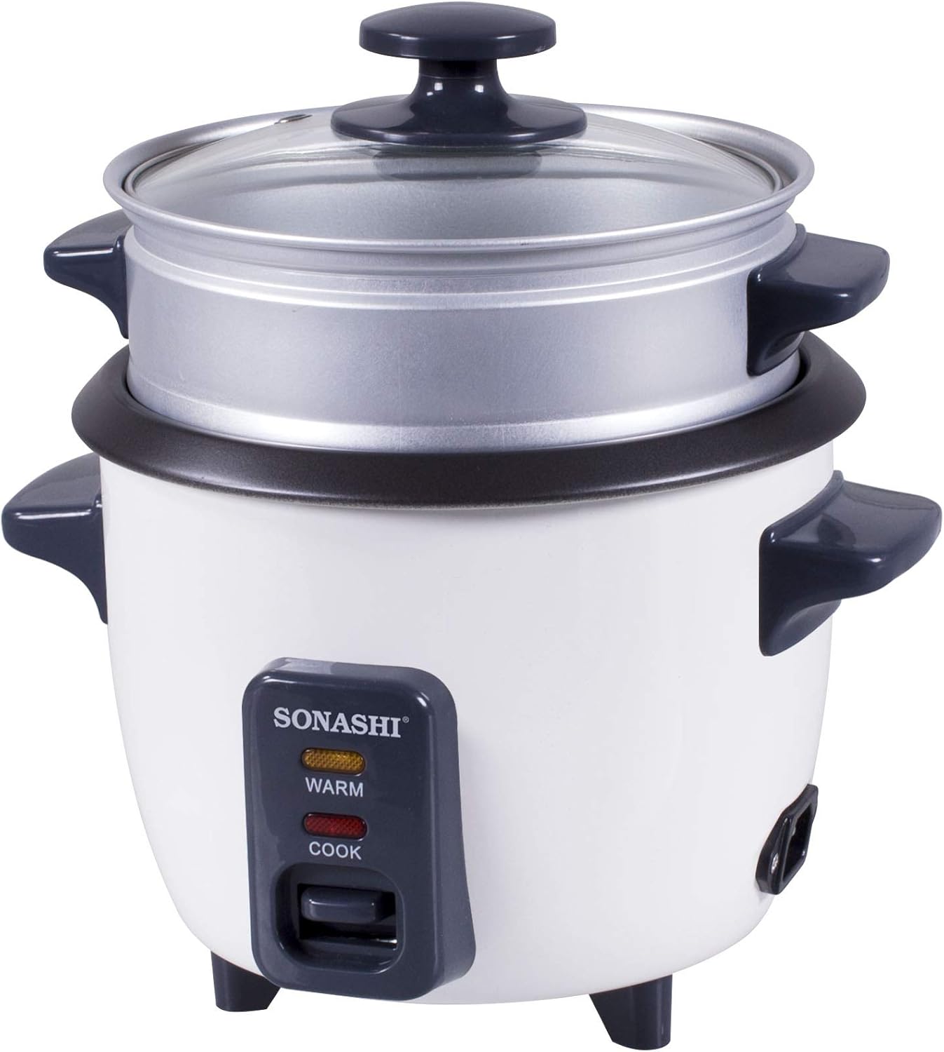 0.6L Rice Cooker with Steamer Non-Sticky