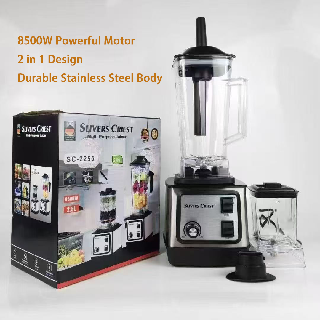 2 in 1 Blender Juicer Ice Crusher for Commercial & Household Use 2.5L Capacity