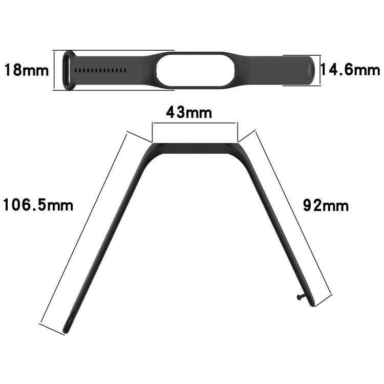 Smart Watch with Strap for Xiaomi Mi Band 7/ 6/ 5/ / NFC/ 6/ 5/ Amazfit 5