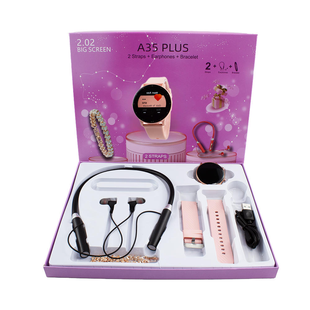 A35 Plus Smartwatch Gift Set/ Combo Box