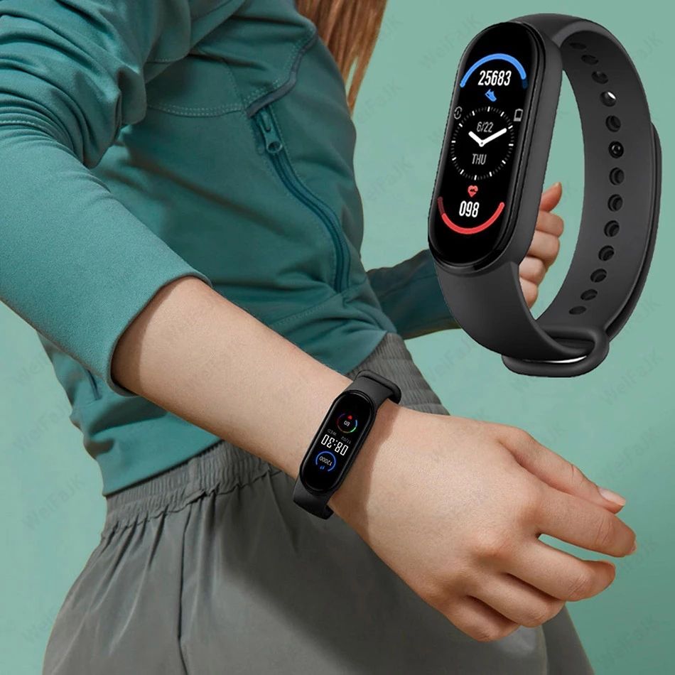 Smart Watch with Strap for Xiaomi Mi Band 7/ 6/ 5/ / NFC/ 6/ 5/ Amazfit 5