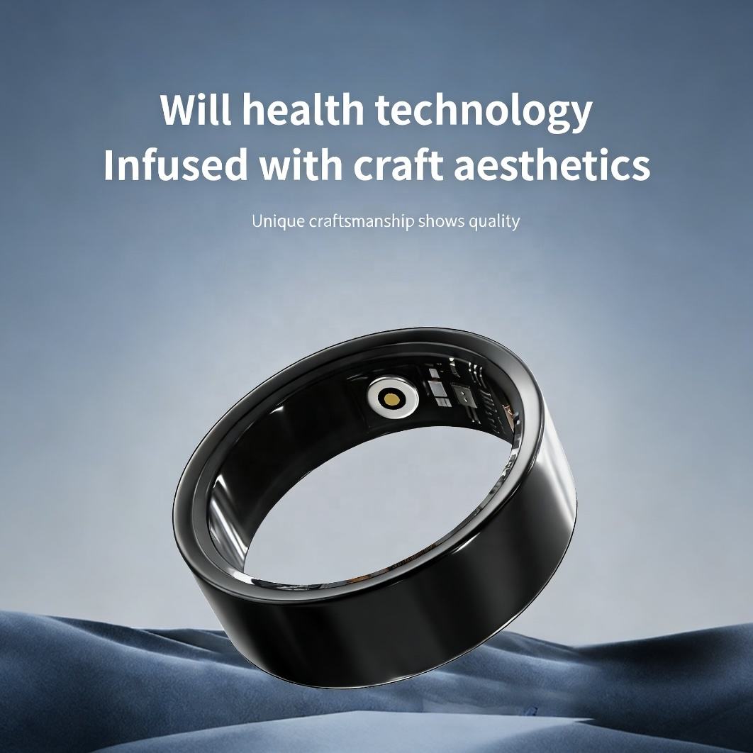 Smart Ring with Stainless Steel Case BT Connection