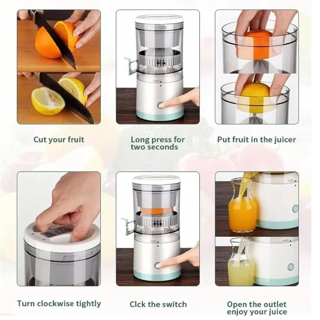 USB Rechargeable Electric Juicer