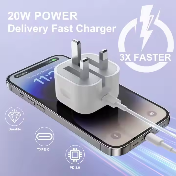 20W USB-C Power Adapter For Apple iPhone