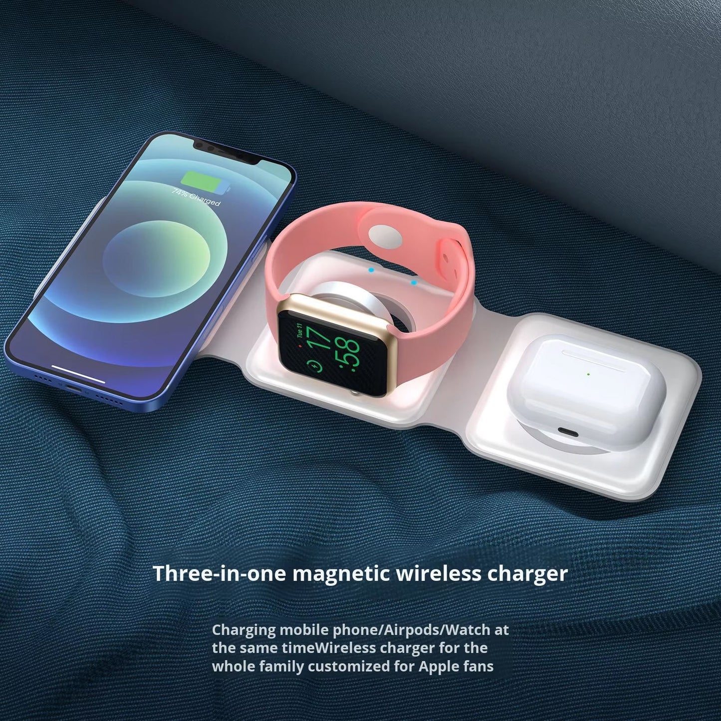 3 in 1 Magnetic Wireless Charger