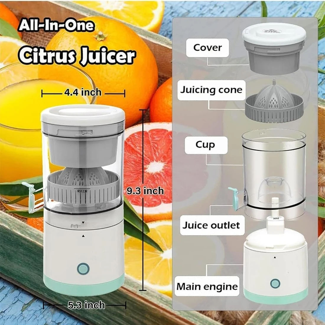 USB Rechargeable Electric Juicer