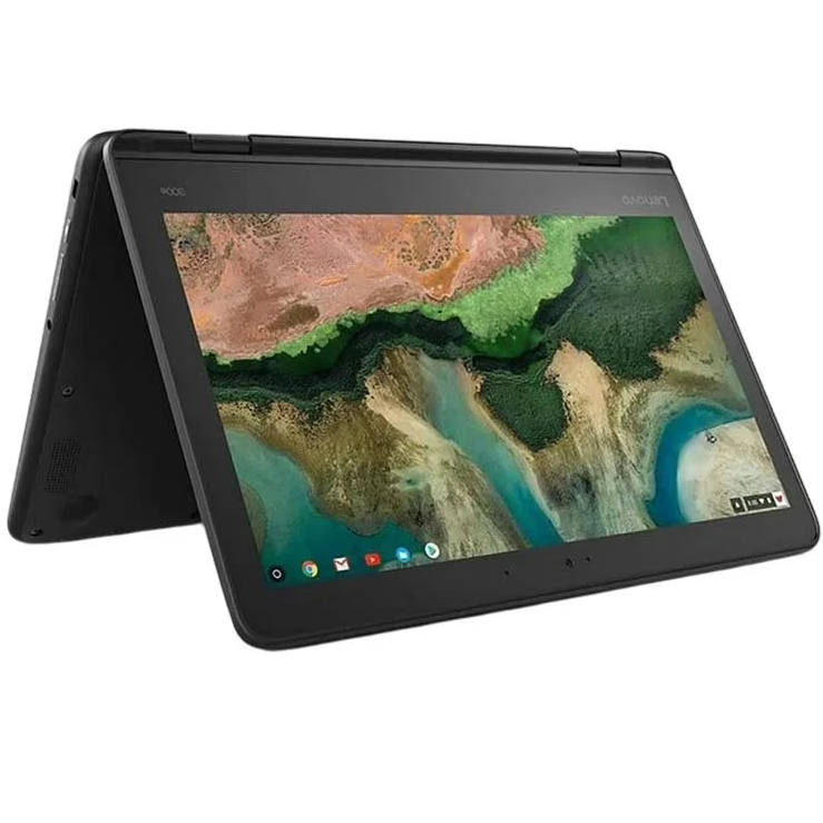 Lenovo ChromeBook 300e, 4 GB RAM, 32 GB ROM/ Storage, 11.6″ Touch Screen, 360 Foldable