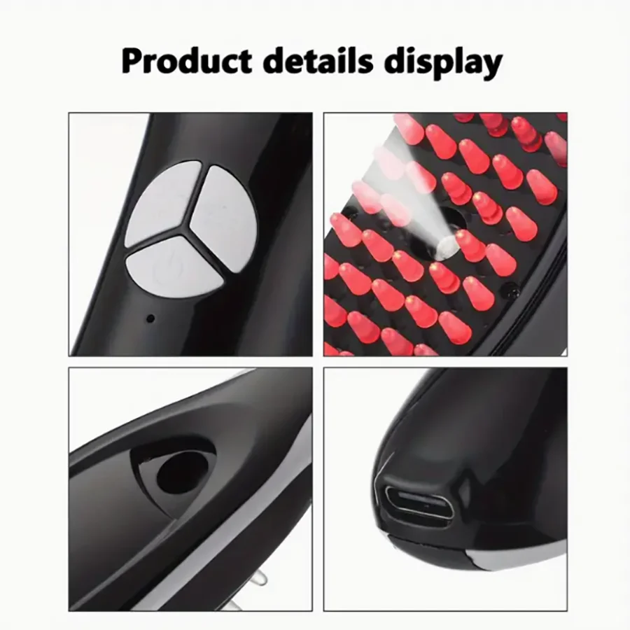 Anti Hair Loss Scalp Care Therapy Electric Massage Comb