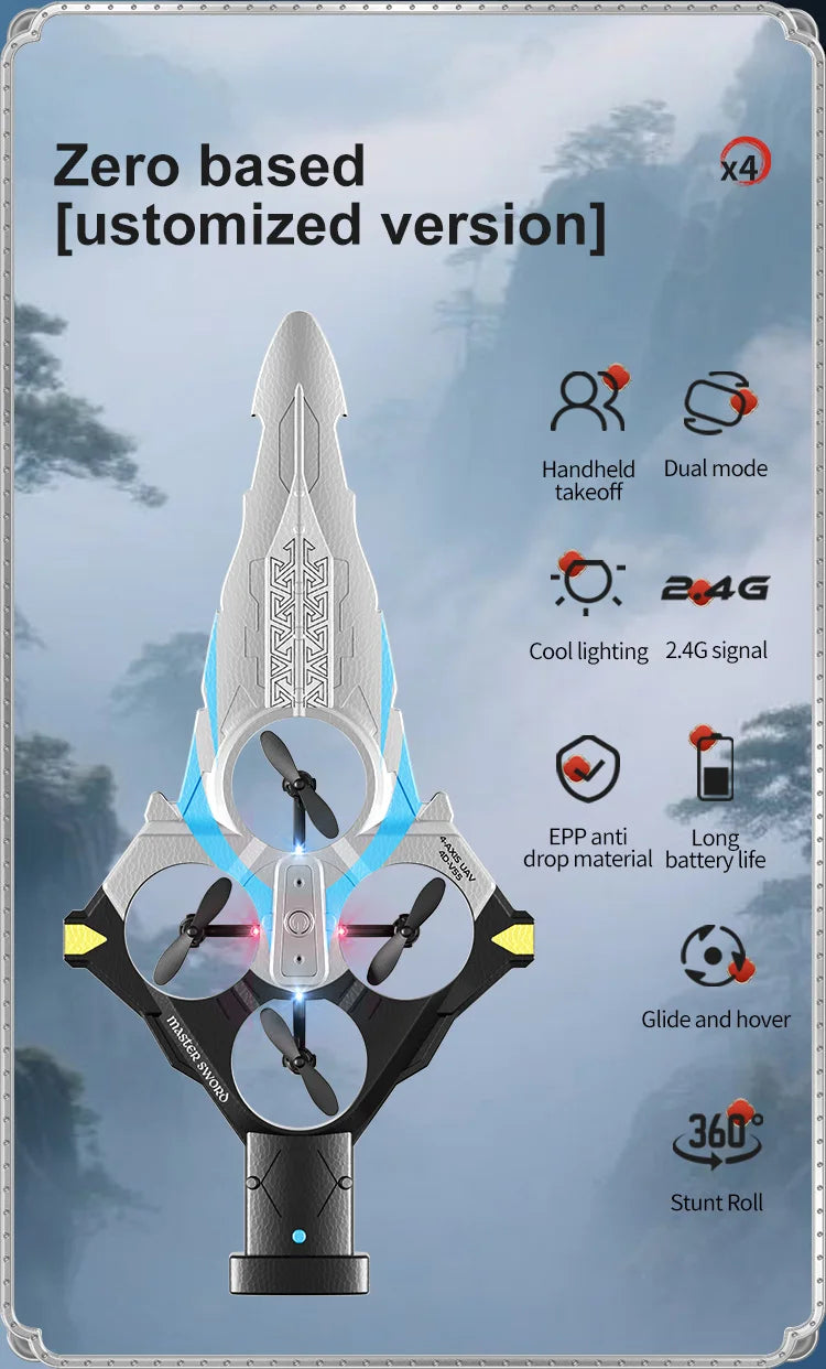 Remote Control Flying Sword Drone Toy