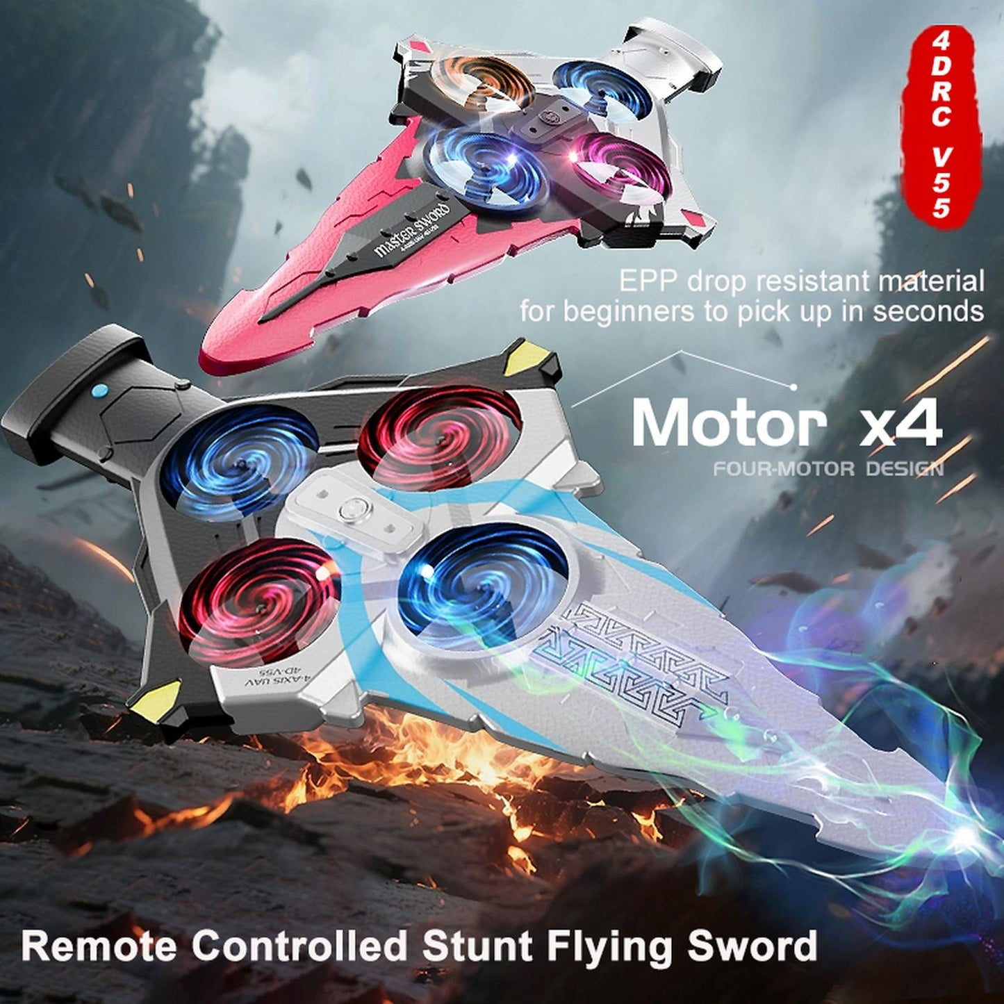Remote Control Flying Sword Drone Toy
