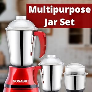 3-in-1 Mixer Grinder with Copper Motor