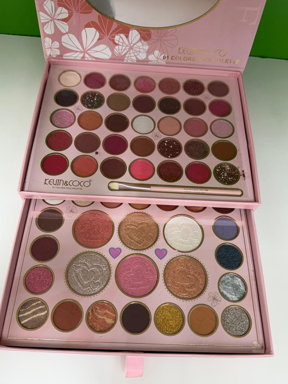 KEVIN & COCO 61 Colors Face Eyeshadow Palette