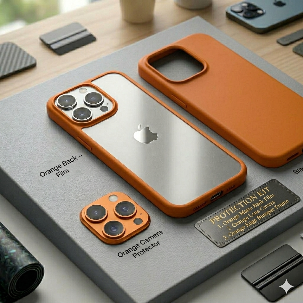 Combo of 3 - Phone Cover + Camera Lens Protector + Converting Sheet