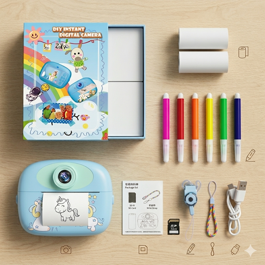 Digital Printer Camera for Kids with 1080P Video
