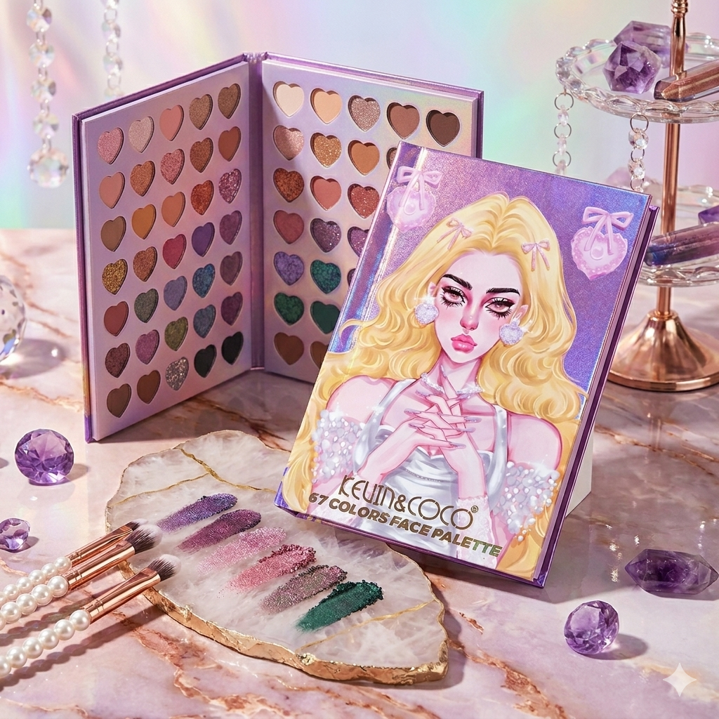 Kevin & Coco 67 Colors Face Eyeshadow Palette