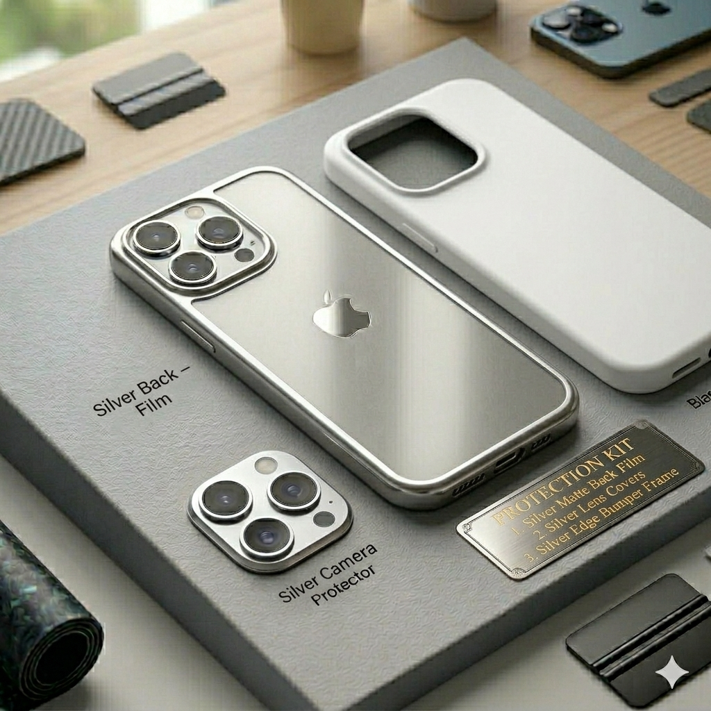 Combo of 3 - Phone Cover + Camera Lens Protector + Converting Sheet